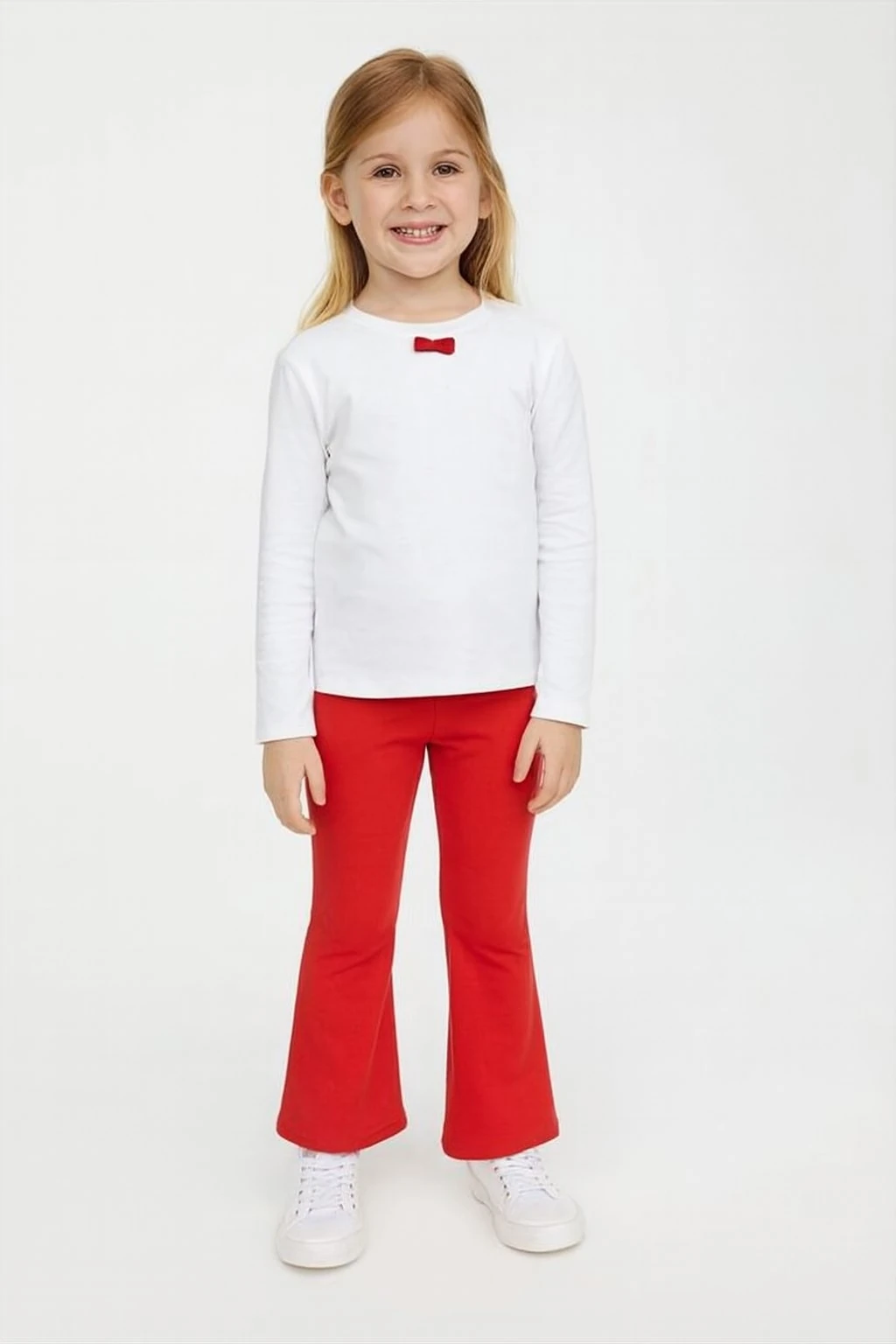 Çelik Örme İspanyol Paça Çocuk Tayt