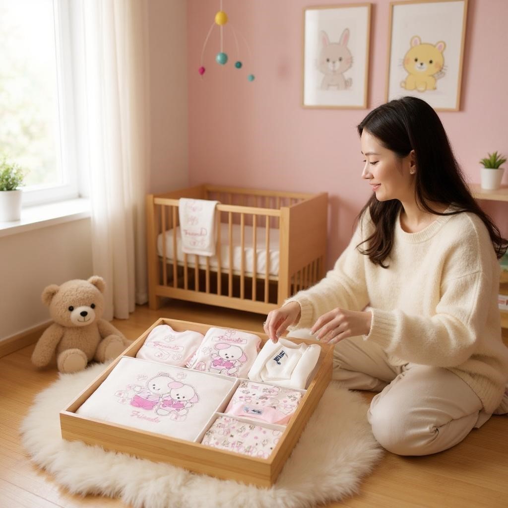 Ayıcıklı Kız Bebek Hastane Çıkışı - 10 Parça