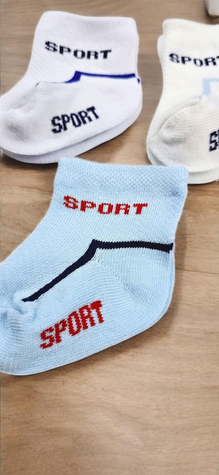 Sport Erkek Bebek Çorap Set - 3lü
