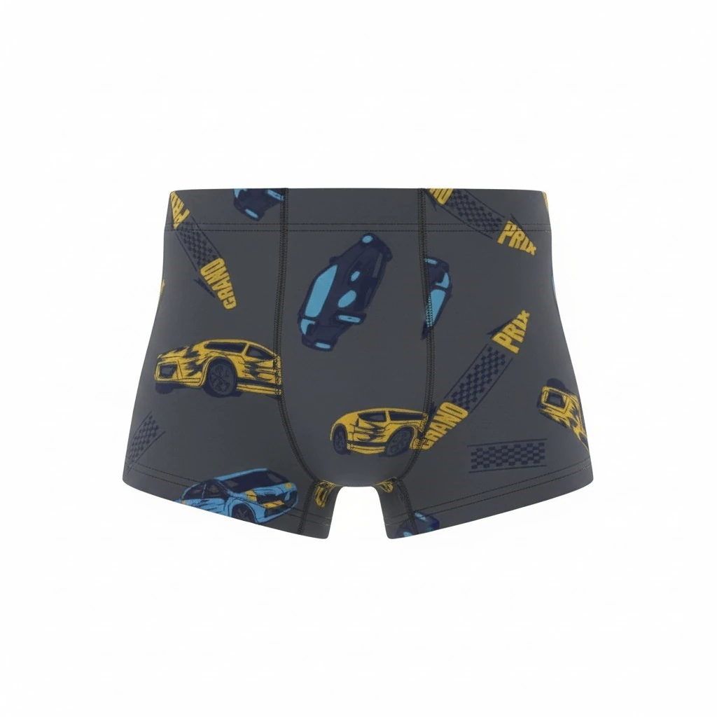 Desenli Erkek Çocuk Boxer - Gmş