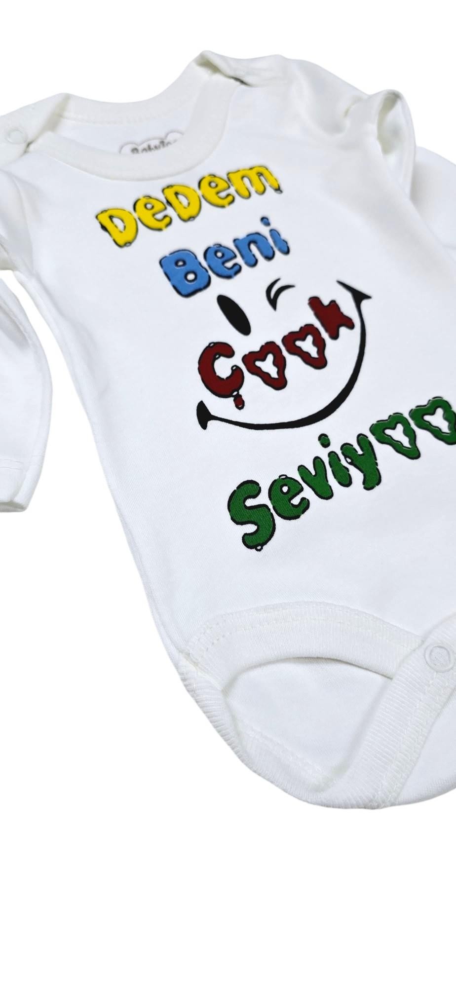 Baskılı Bebek Body Zıbın (Dedem Beni Çok Seviyor)