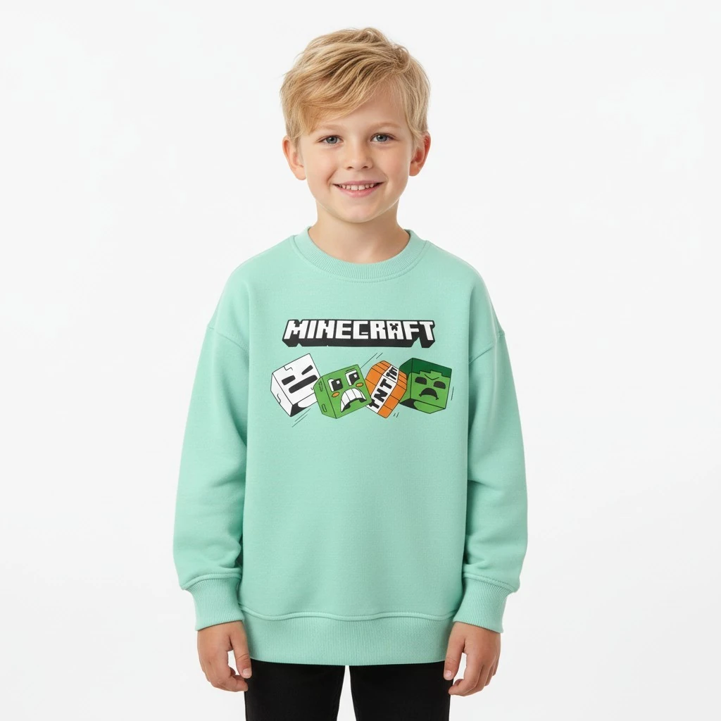 Minecraft Çocuk Sweatshirt