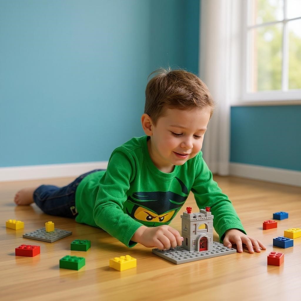 Ninja Lego Uzun Kol Tişört