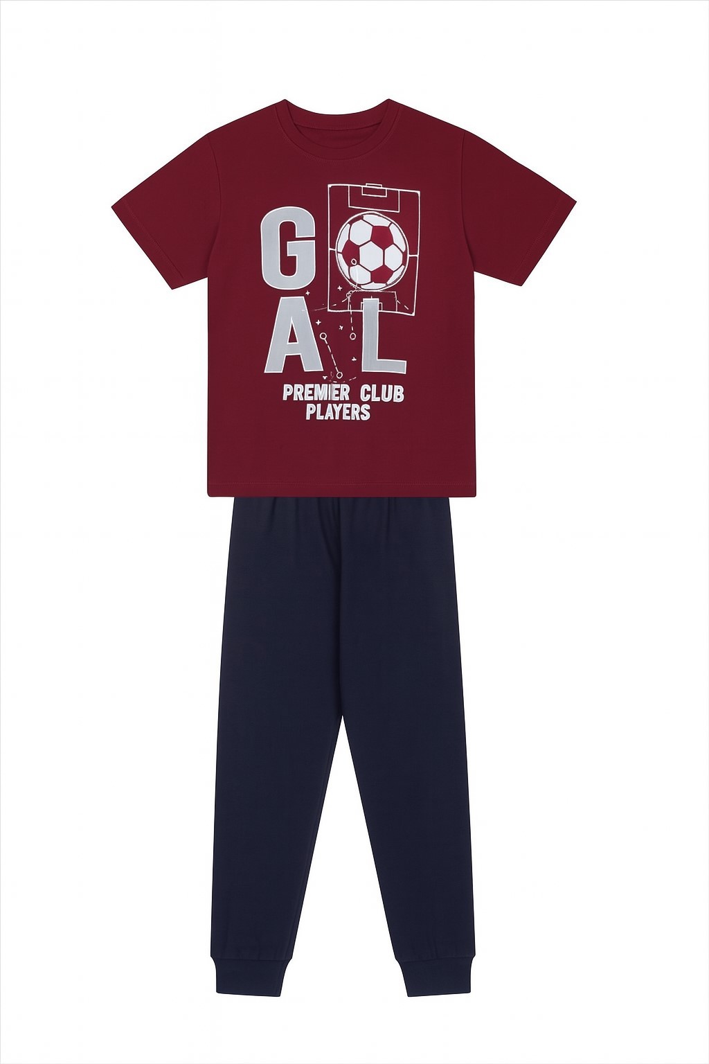 Gool Kısa Kollu Erkek Çocuk Pijama Takım