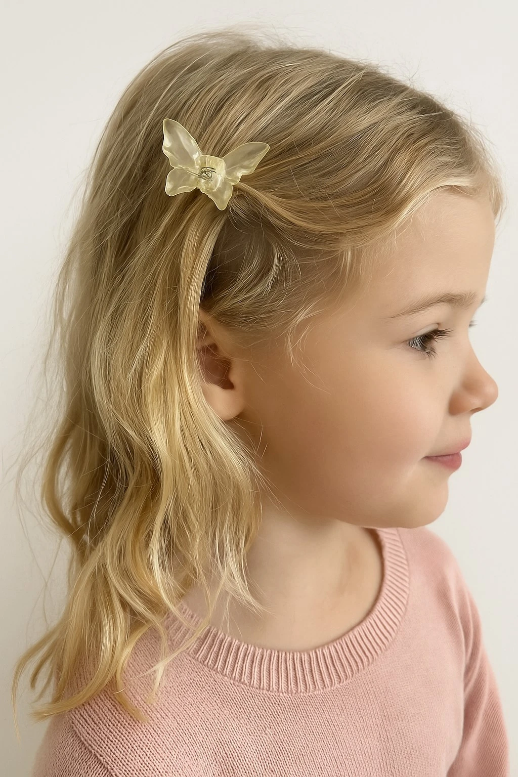 Kelebekli Mandallı Çocuk Toka 2li Set