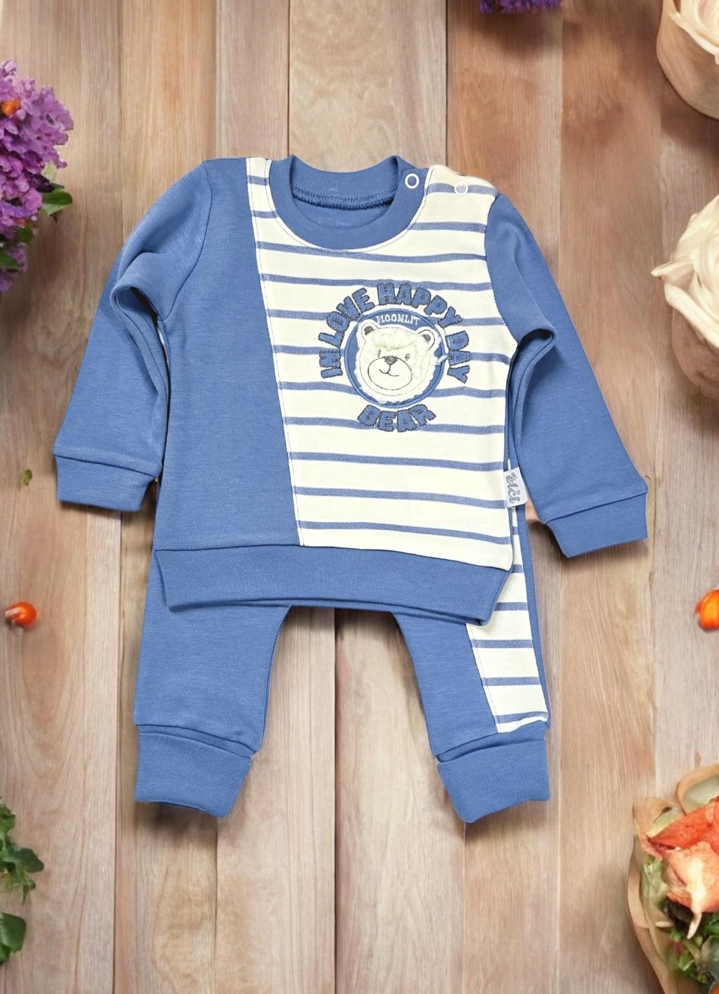 Ayıcıklı Erkek Bebek Takım