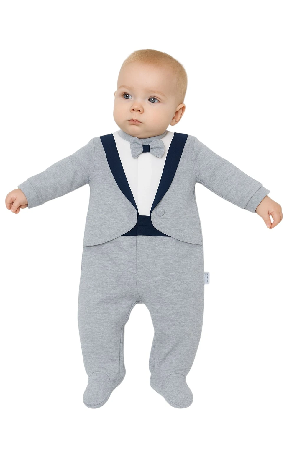 Papyonlu Smokin Erkek Bebek Tulum