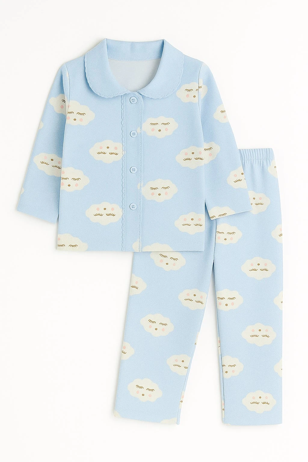 Bulutlu Erkek Bebek Pijama Takım