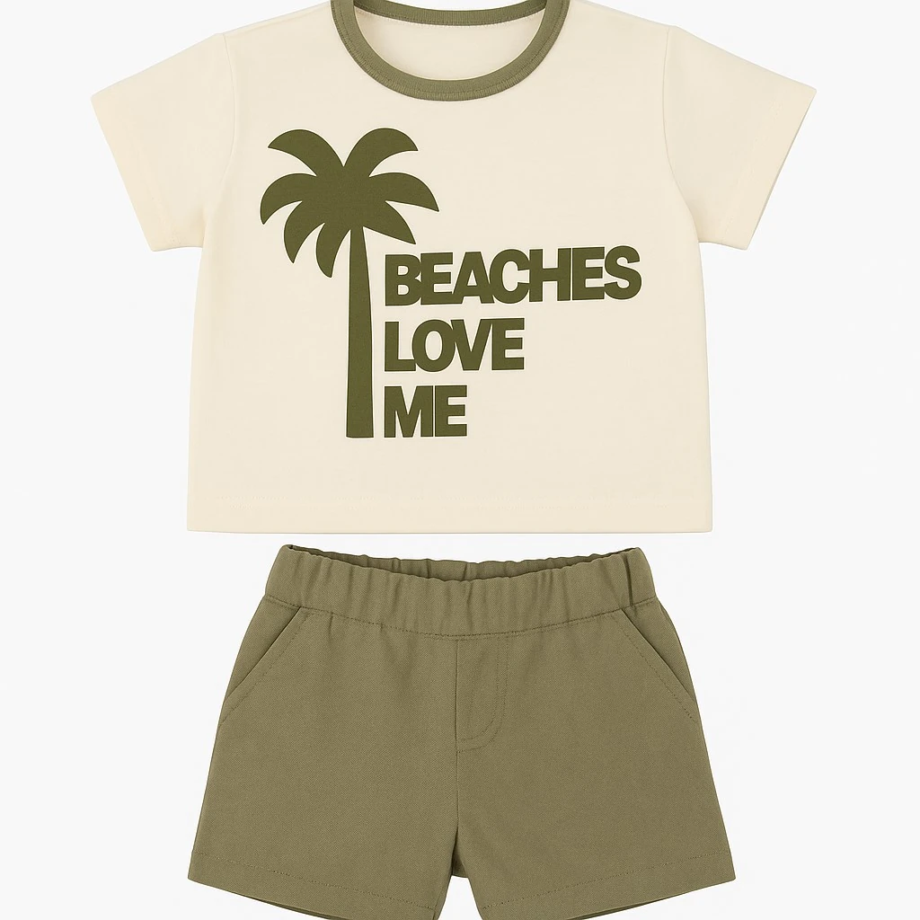 Beaches Erkek Bebek Şortlu Takım