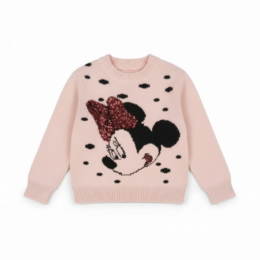 Minnie Kız Çocuk Kazak - PEMBE