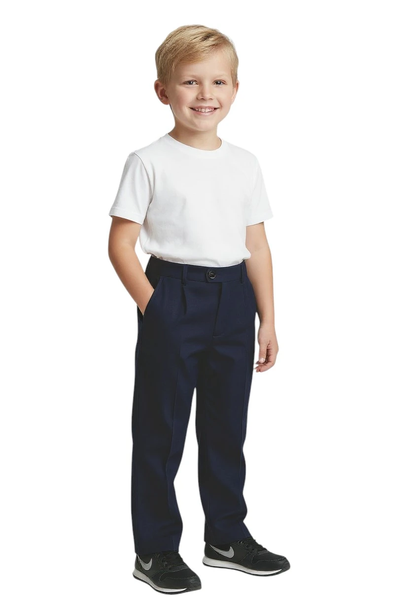 Kumaş Okul Pantolonu - Lastikli - İlkokul Boy