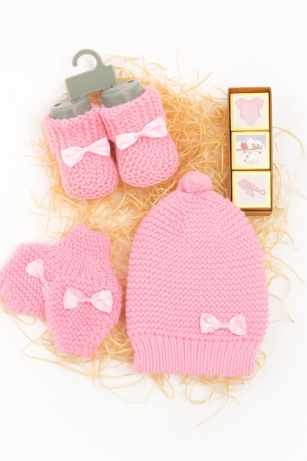 Triko Bebek Bere Eldiven Patik Set
