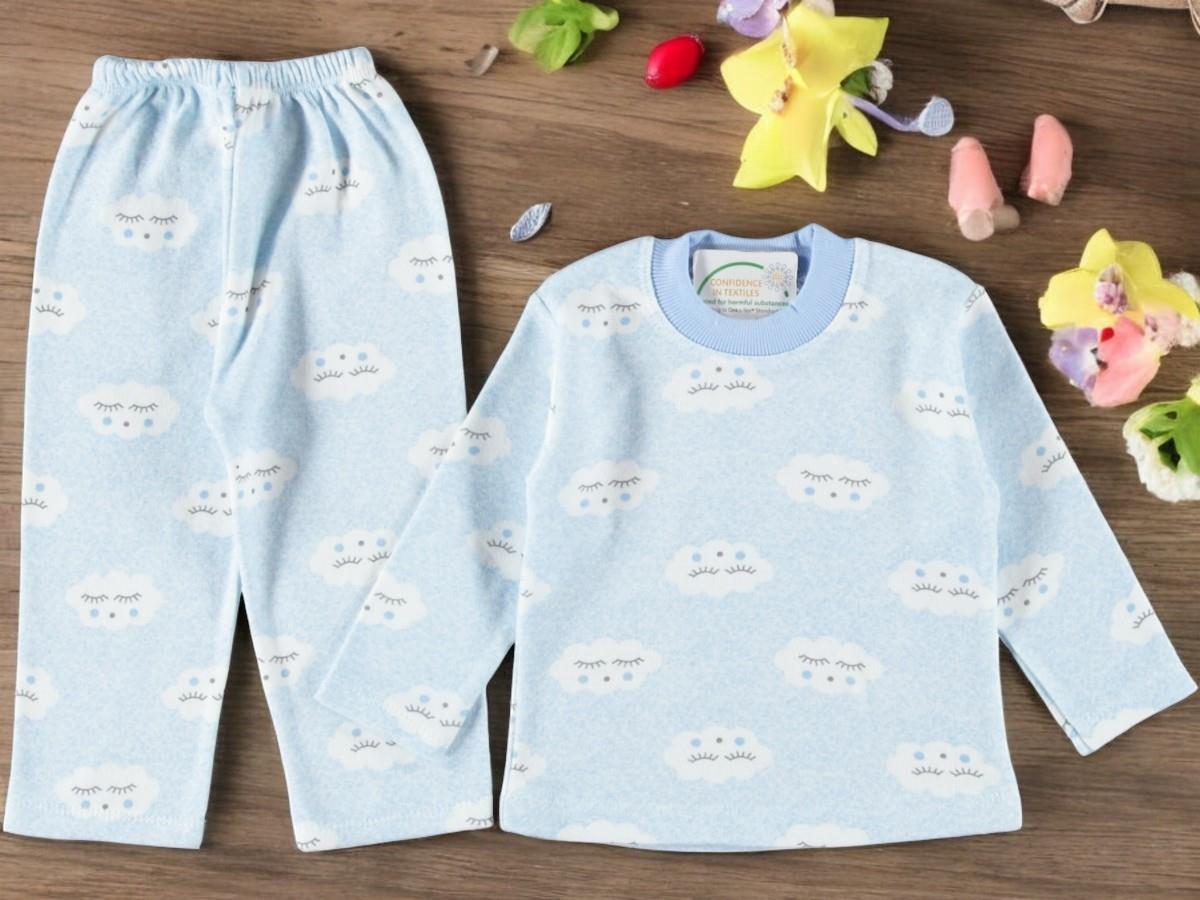 Bulutlu Erkek Bebek Pijama Takım