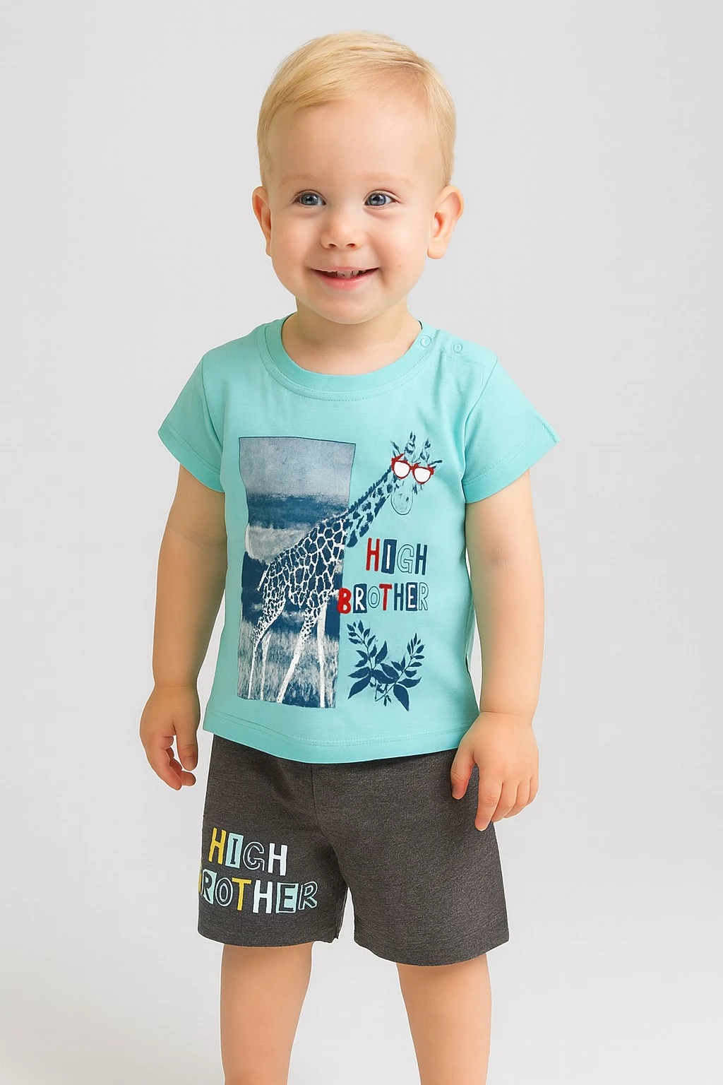 High Brother Erkek Bebek Şortlu Takım
