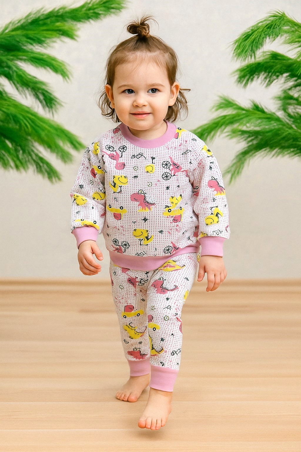 Dino Kız Bebek Pijama Takım