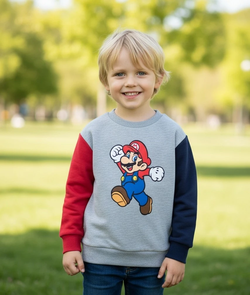 Mario Kışlık Erkek Çocuk Sweatshirt