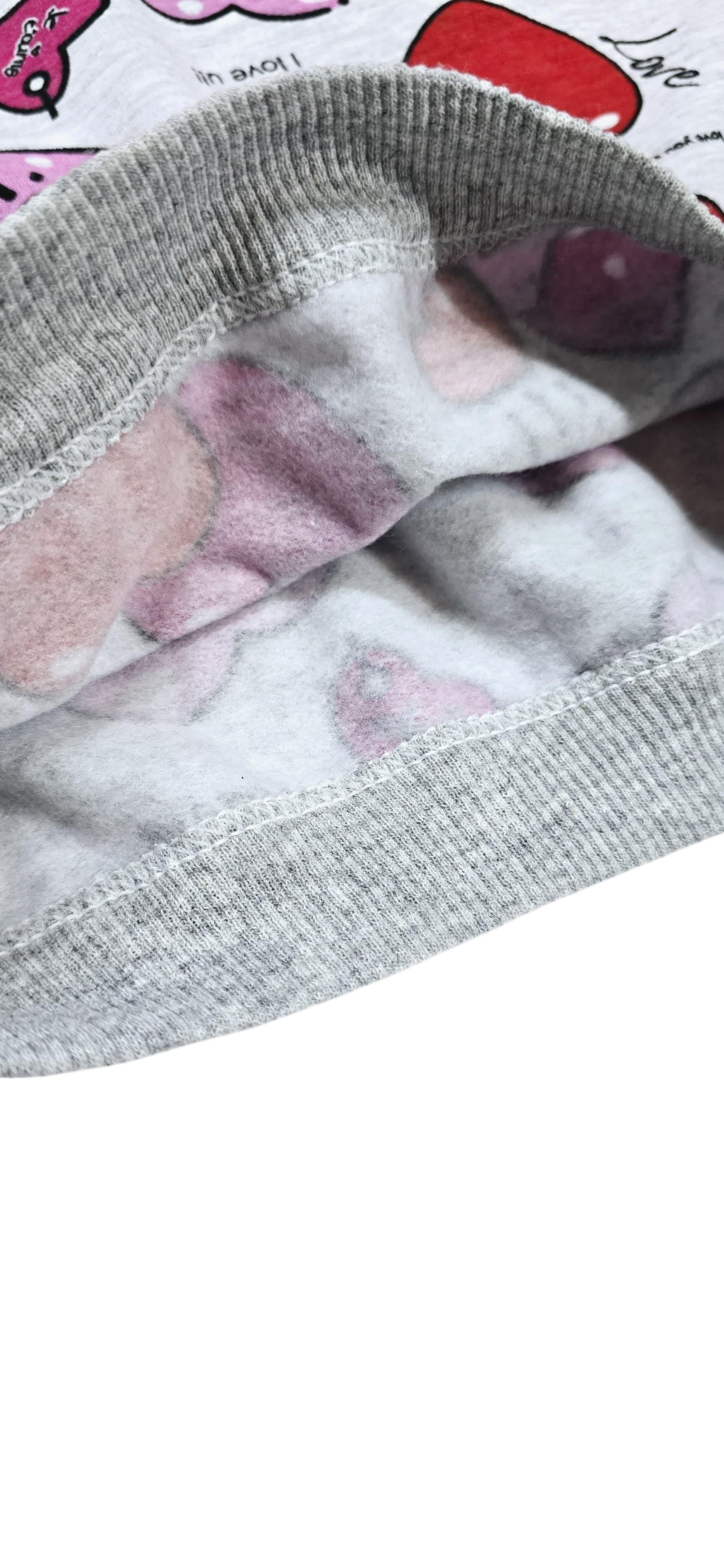 Kalpli Kız Çocuk Pijama Takım