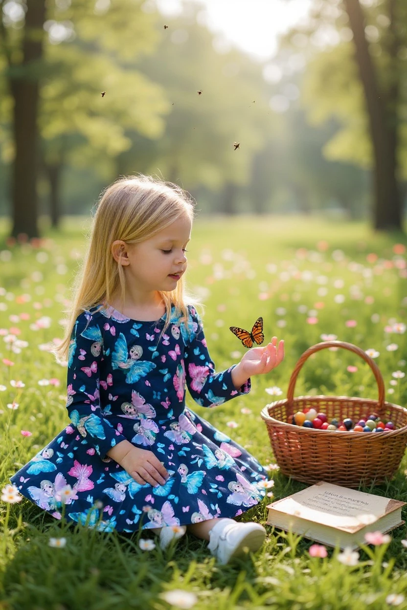 Elsa Kız Çocuk Elbise