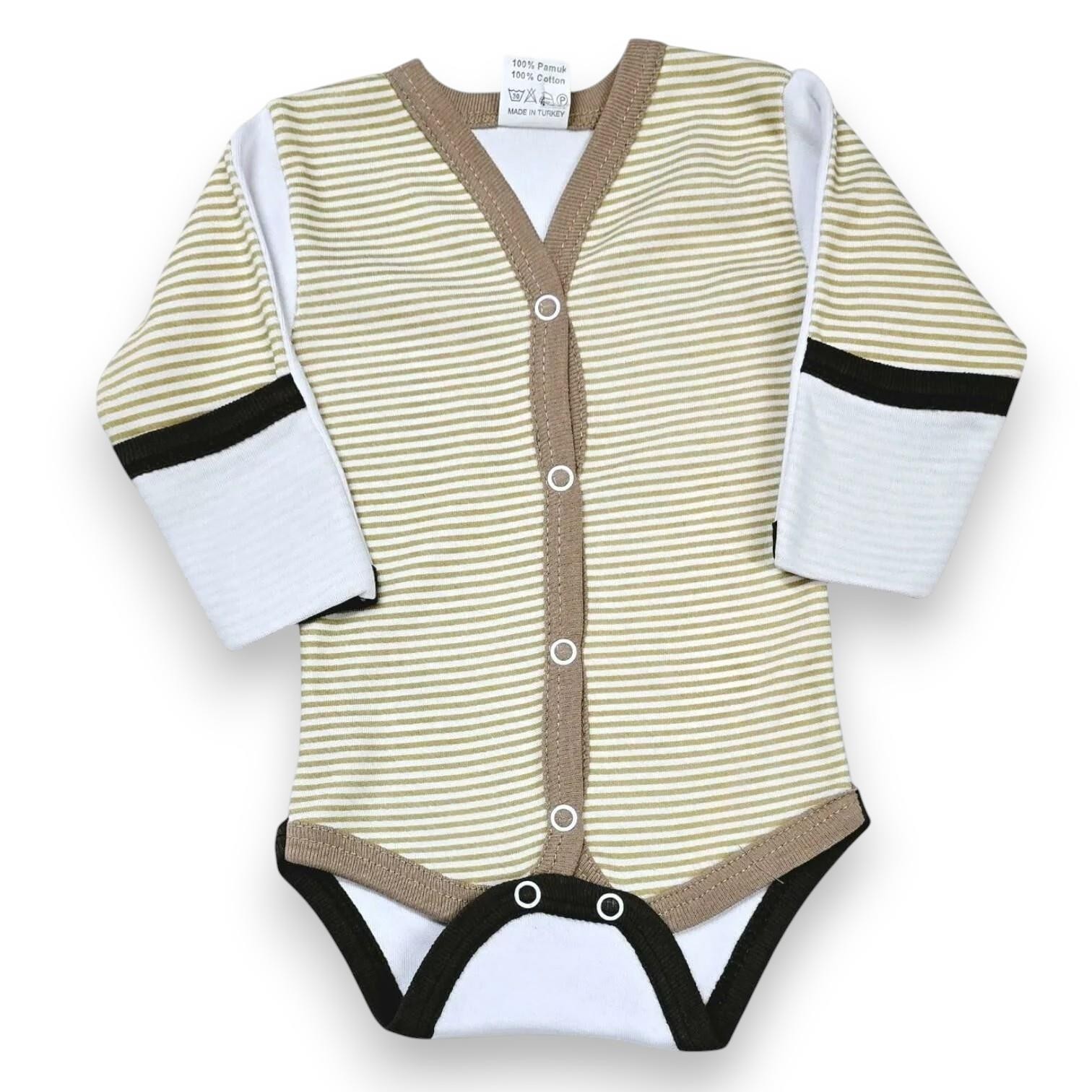 Önden Çıtçıtlı Kız Bebek Çıtçıtlı Body Zıbın