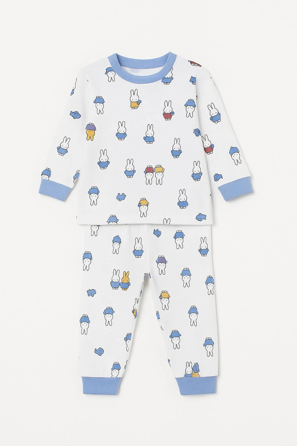 Tavşan Desenli Erkek Bebek Pijama Takım