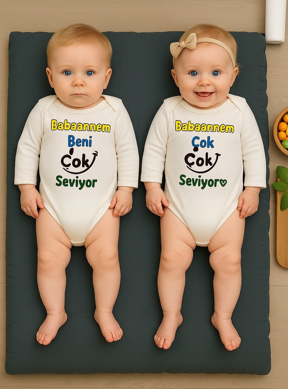 Baskılı Bebek Body Zıbın (Babaannem Beni Çok Seviyor)