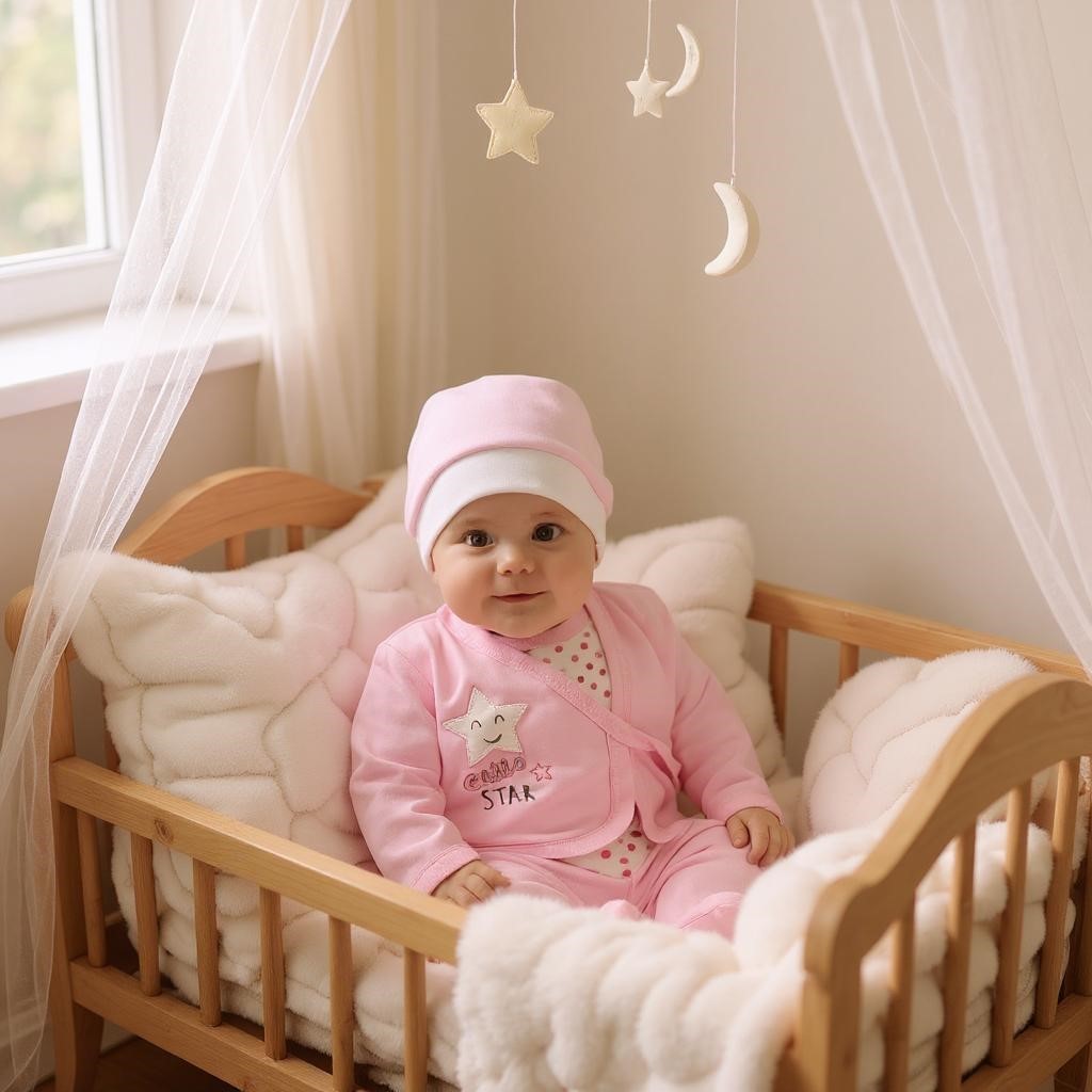 Little Star Kız Bebek Hastane Çıkışı 10lu Set