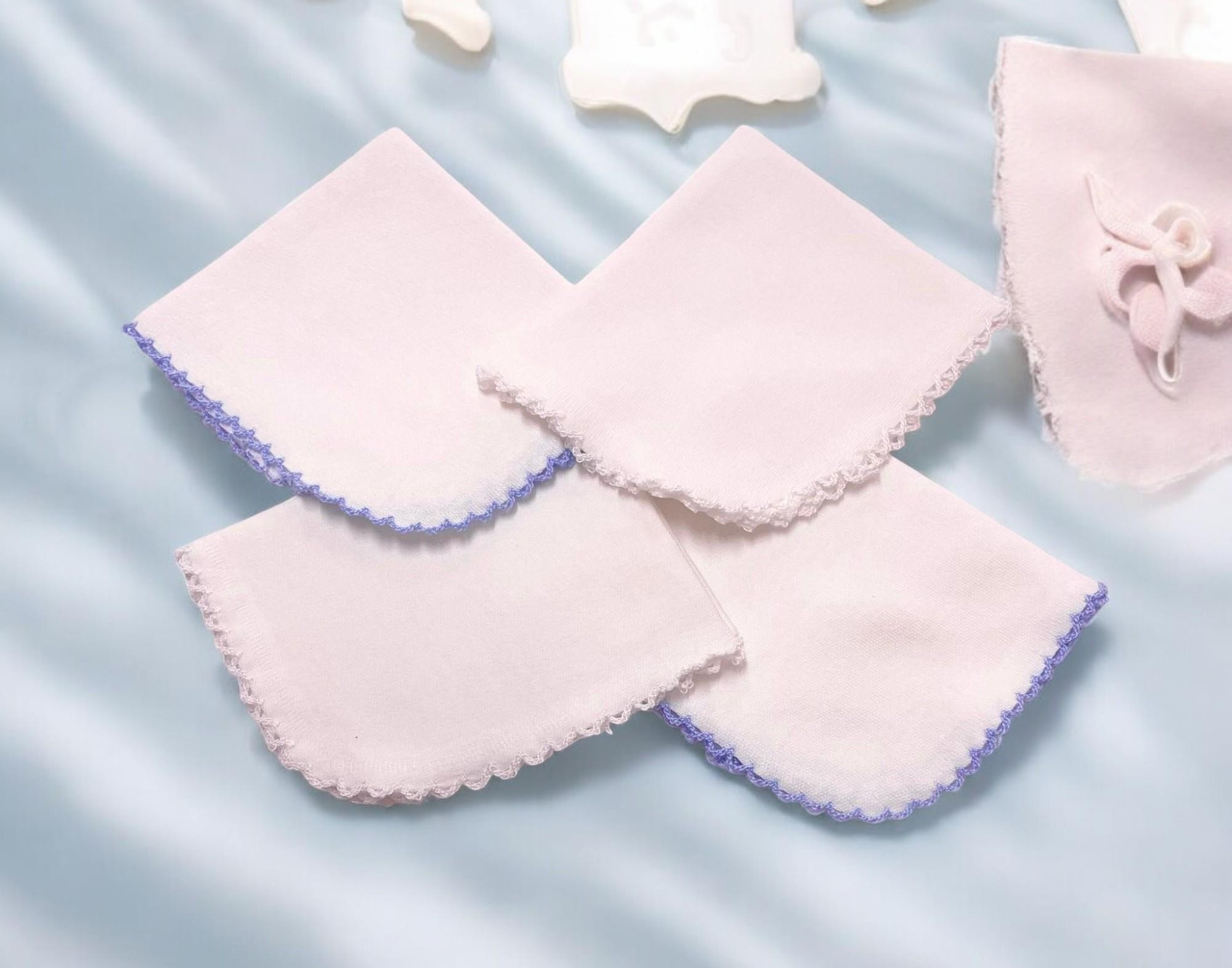 Erkek Bebek Ağız Mendili (17cmx20cm) - 4lü Paket