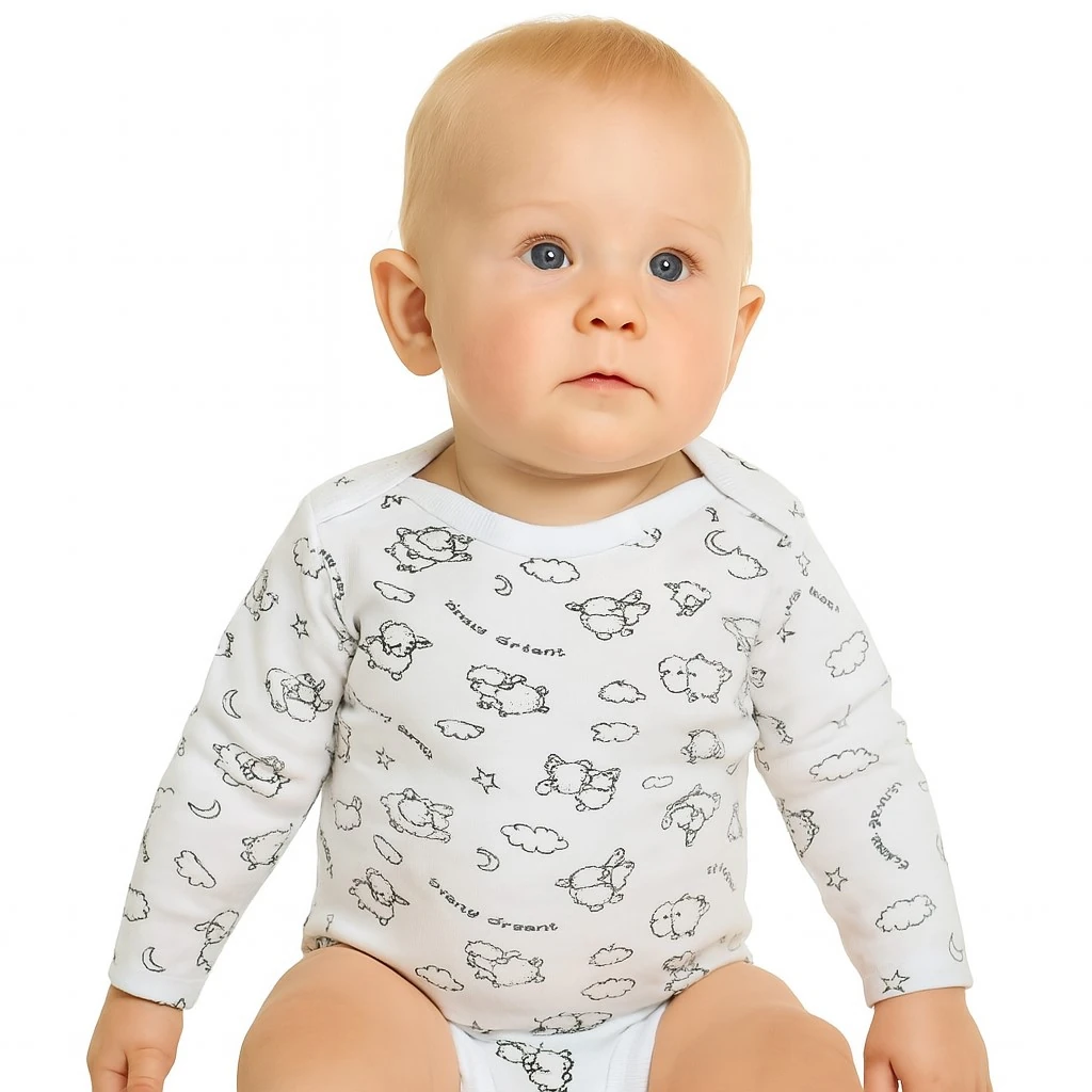 Dreams Kuzulu Uzun Kollu Bebek Çıtçıtlı Body (BabyToo)