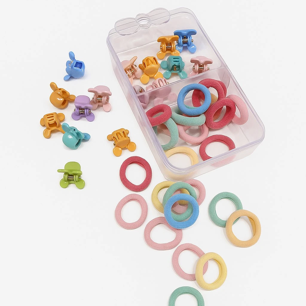 Kutulu Çocuk Toka Set (40 Adet)