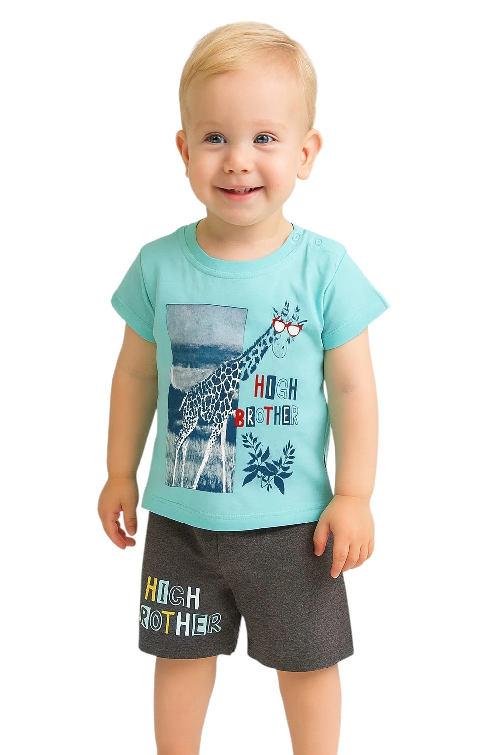 High Brother Erkek Bebek Şortlu Takım