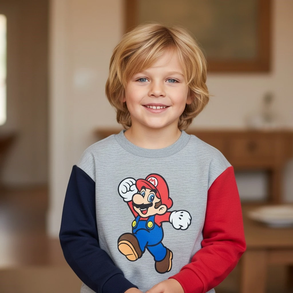 Mario Kışlık Erkek Çocuk Sweatshirt