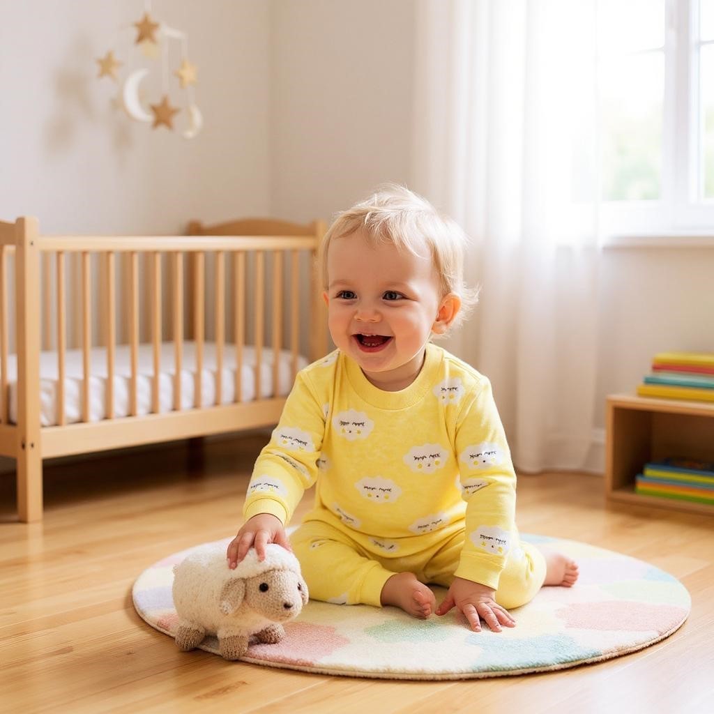 Bulutlu Erkek Bebek Pijama Takım