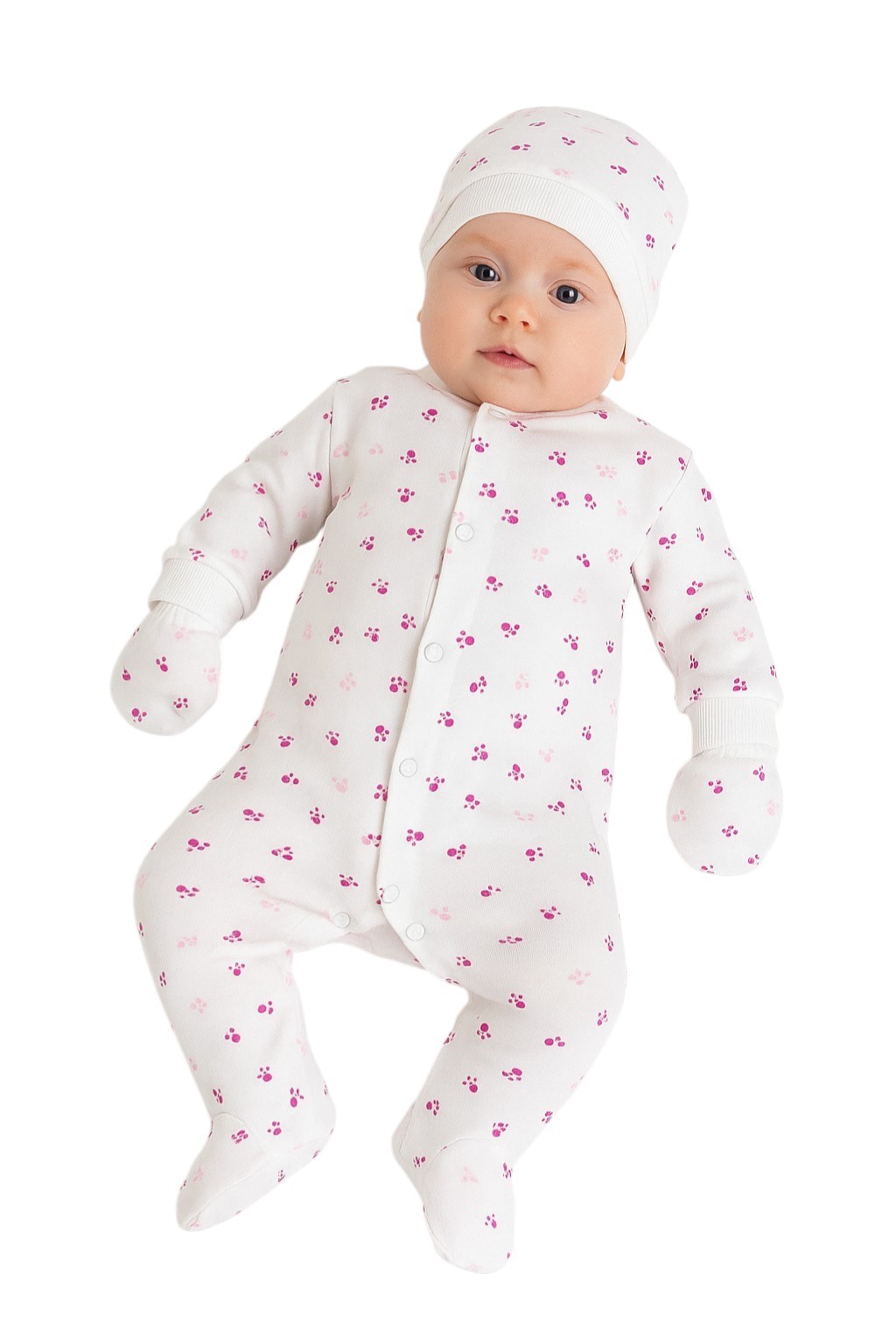 Patili Kız Bebek Tulum Set - 3 Parça
