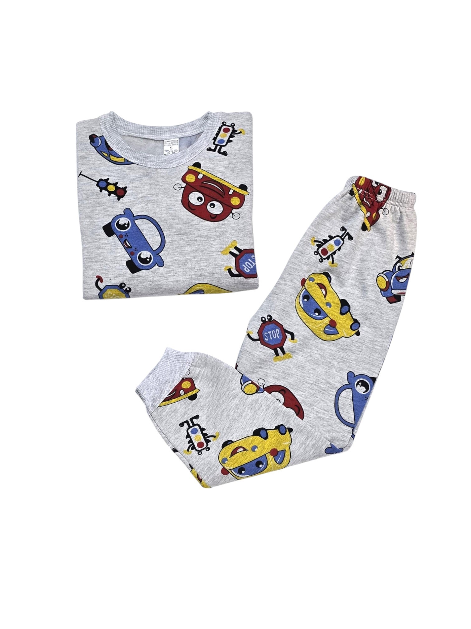 Arabalı Çocuk Pijama Takım