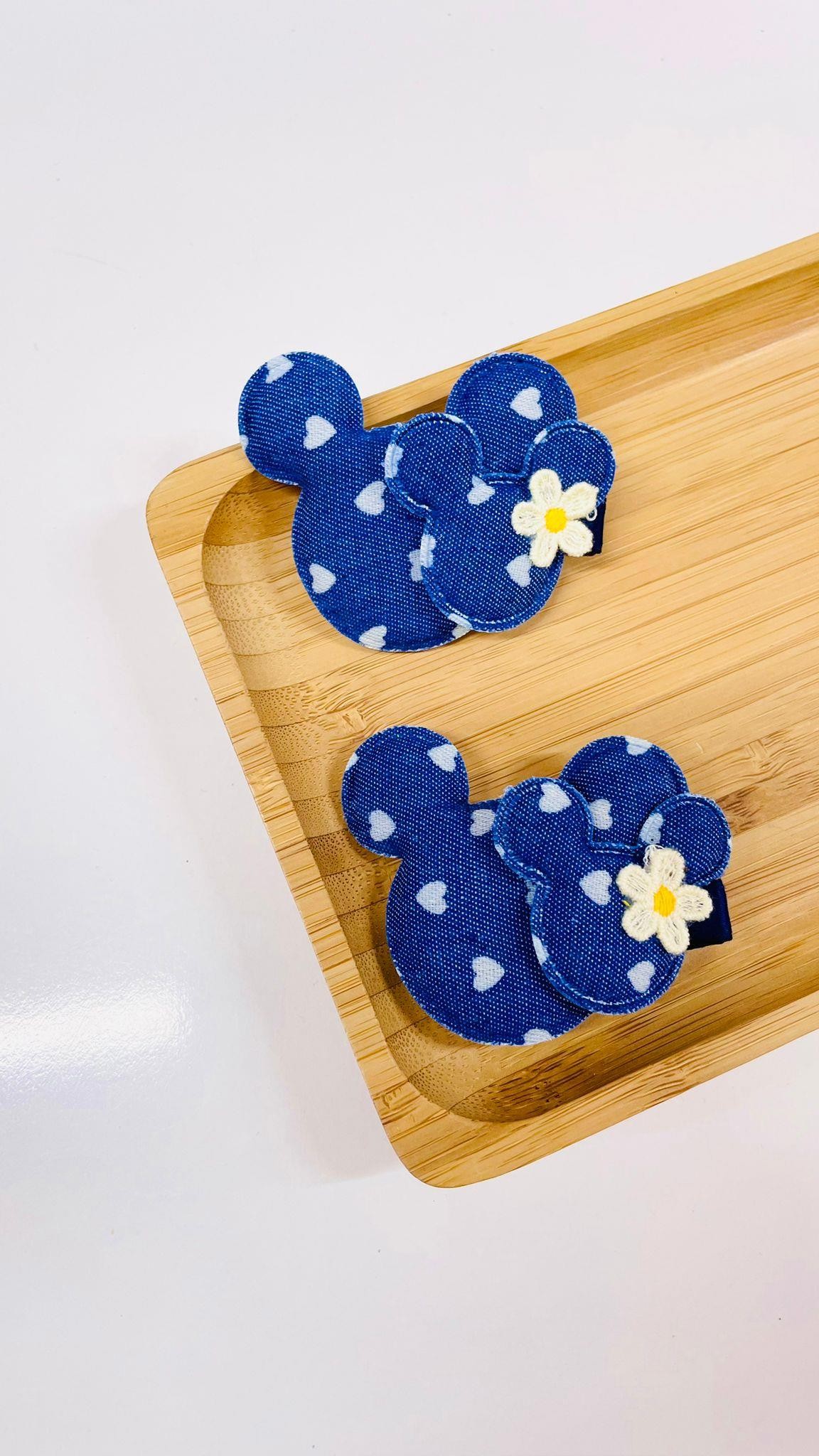 Minnie Kot Desenli Kız Çocuk Toka