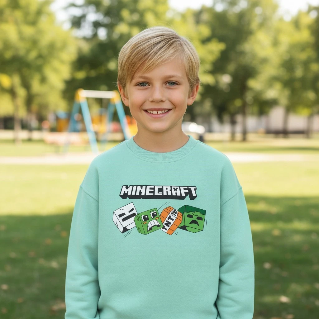 Minecraft Çocuk Sweatshirt
