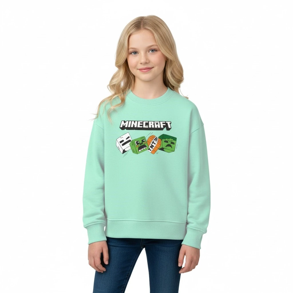 Minecraft Çocuk Sweatshirt