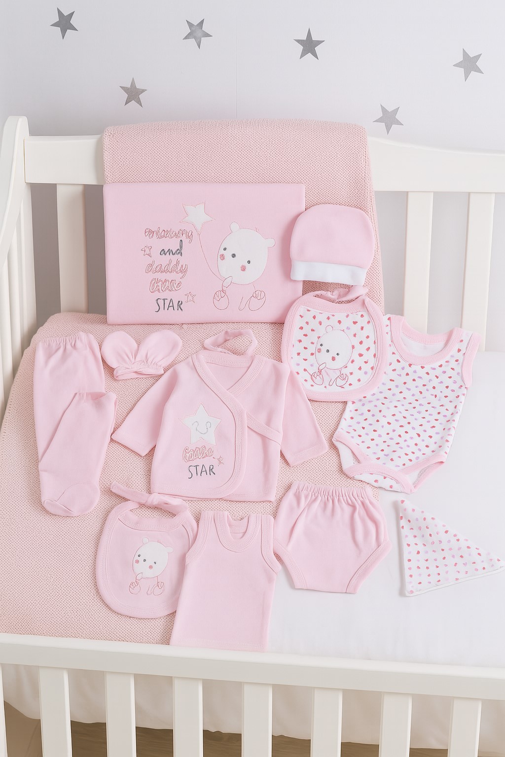 Little Star Kız Bebek Hastane Çıkışı 10lu Set