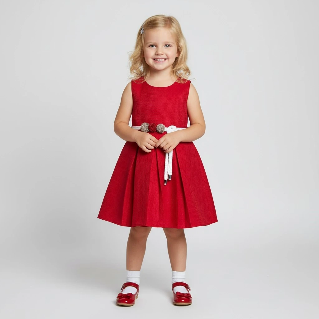 Bolero Hırkalı Kız Çocuk Elbise