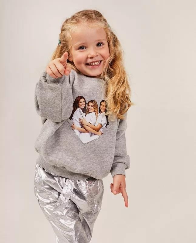 Baskılı Kız Çocuk Sweatshirt