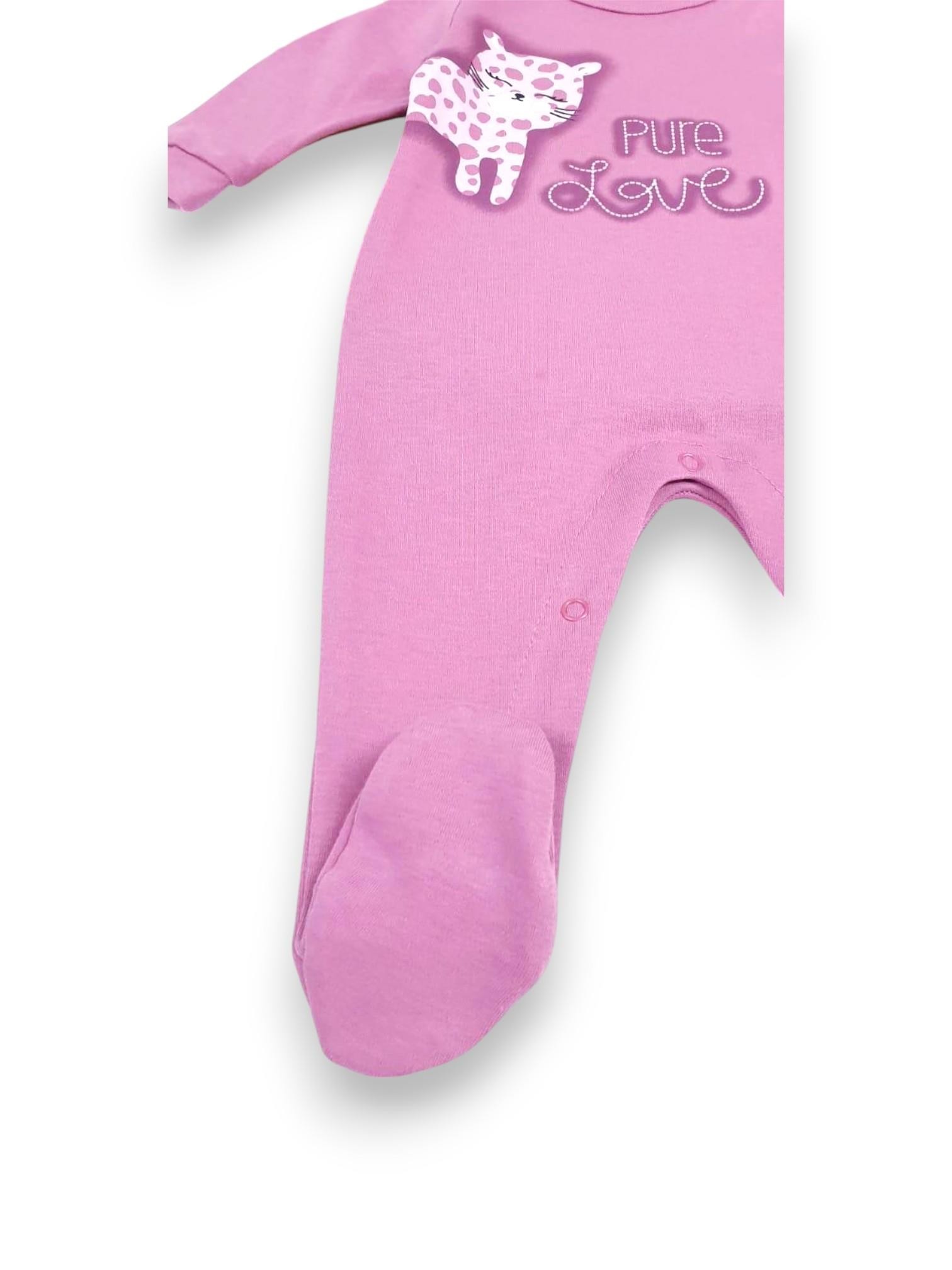 Kedili Kız Bebek Tulum Set - 2li