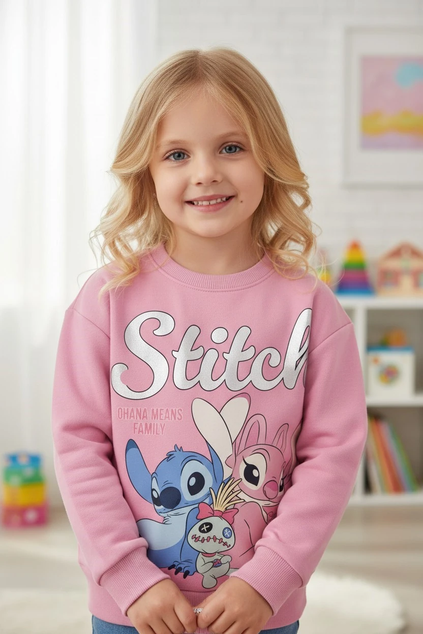 Stitch Kız Çocuk Sweatshirt