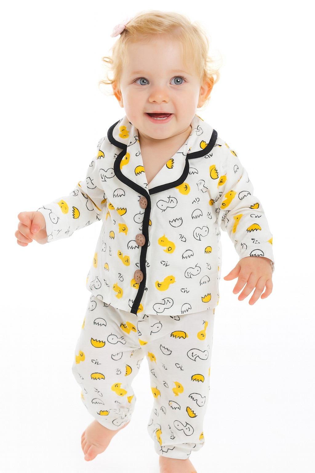 Civciv Desenli Bebek Pijama Takım
