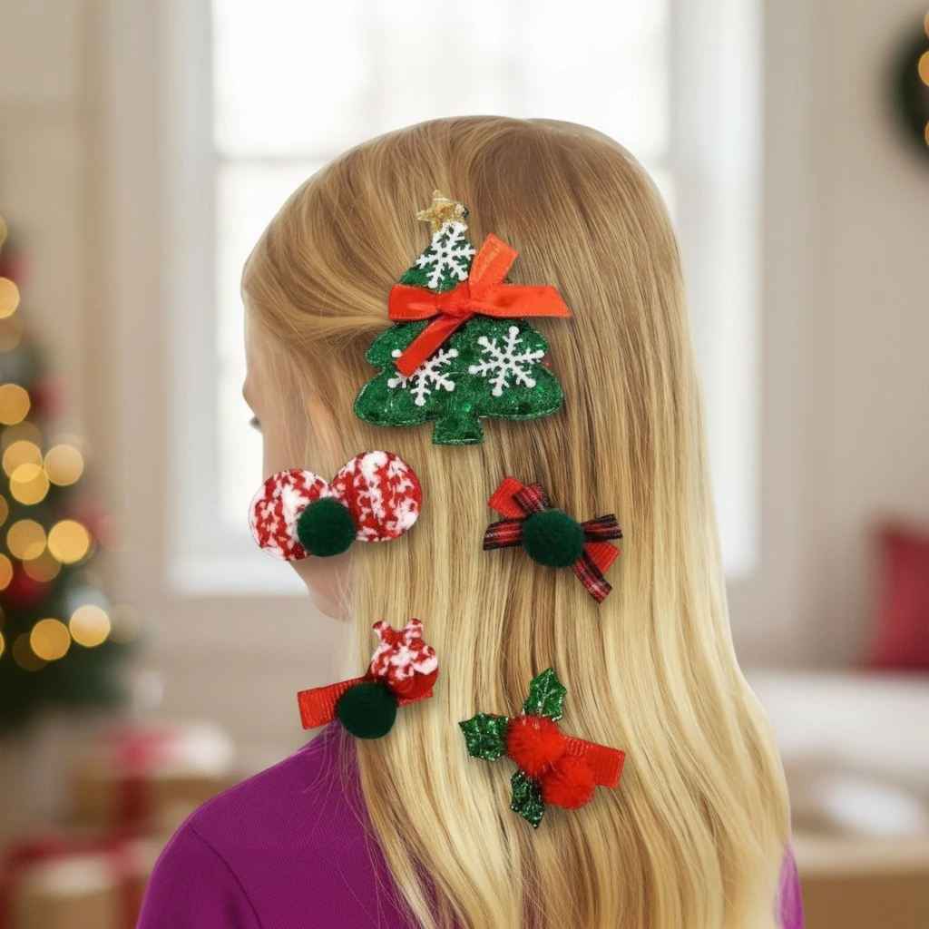 Yeni Yıl Kız Çocuk Toka Set