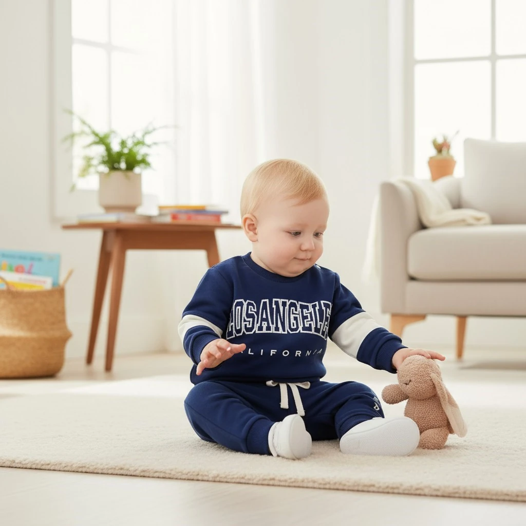 Los Angeles Erkek Bebek Kışlık Eşofman Takımı