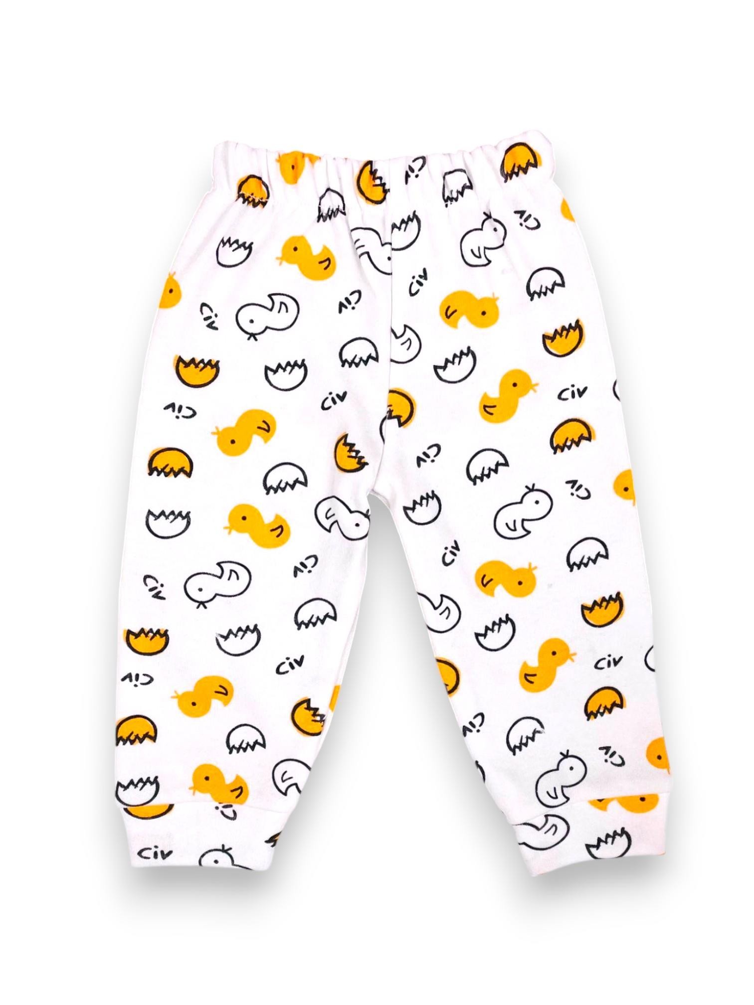 Civciv Desenli Bebek Pijama Takım