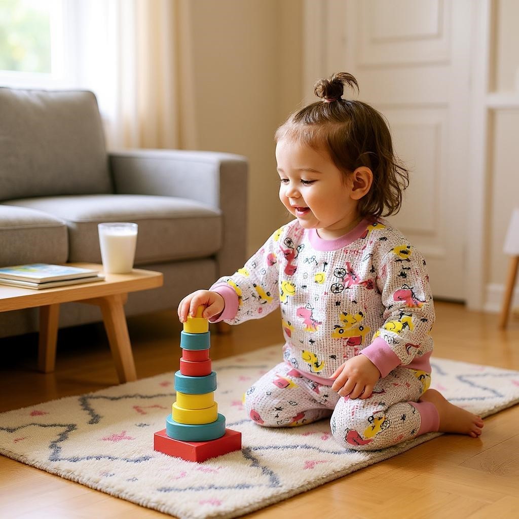 Dino Kız Bebek Pijama Takım