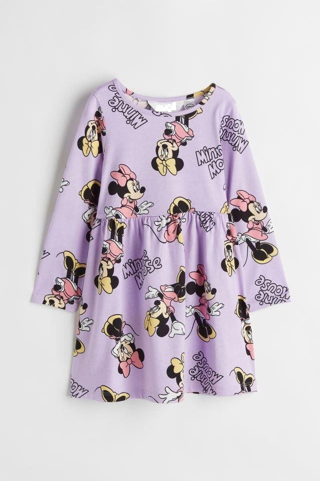 Minnie Kız Çocuk Penye Elbise