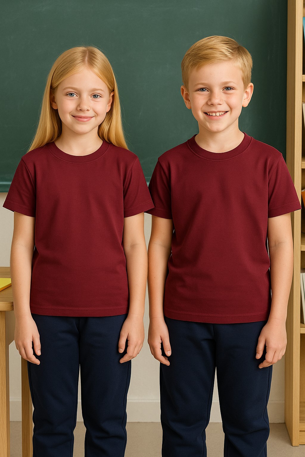 Bisiklet Yaka Basic Çocuk Tişört - Alc
