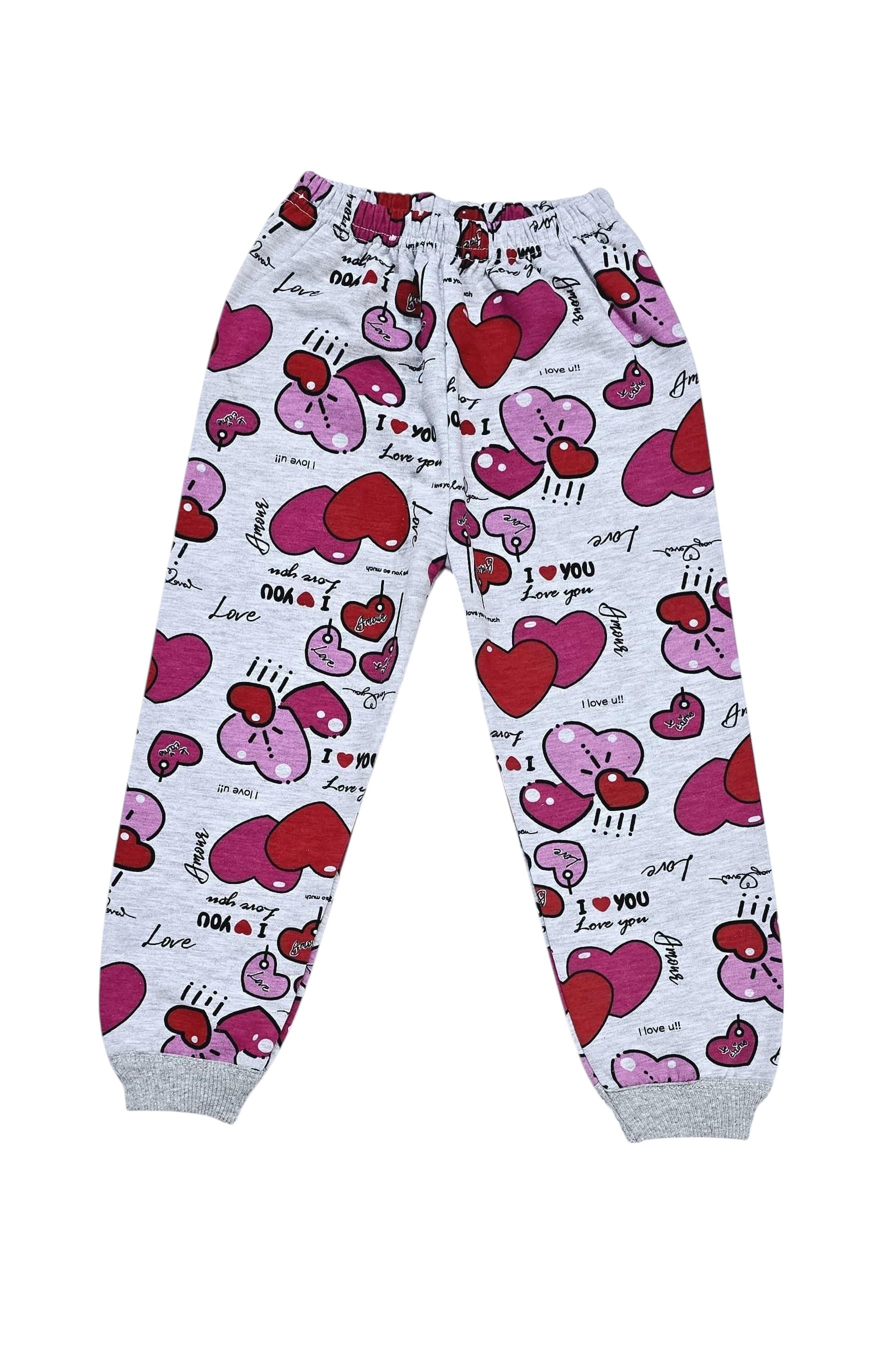 Kalpli Kız Çocuk Pijama Takım